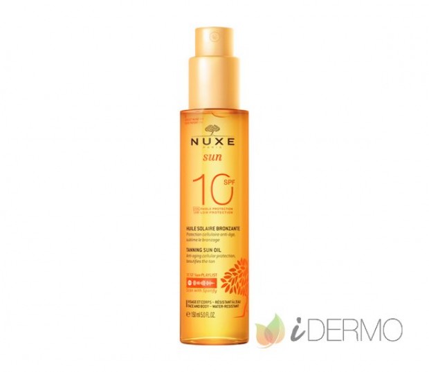 NUXE SUN ACEITE BRONCEADOR ROSTRO Y CUERPO SPF 10 150ML